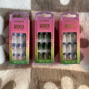 imPRESS x Wicked Nail Set Collection - Blue, Green, Purple